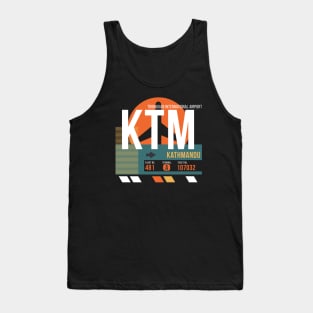 Kathmandu (KTM) Airport Code Baggage Tag A Tank Top